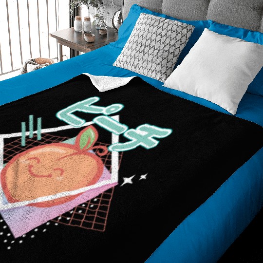 90s peach kawaii Baby Blankets