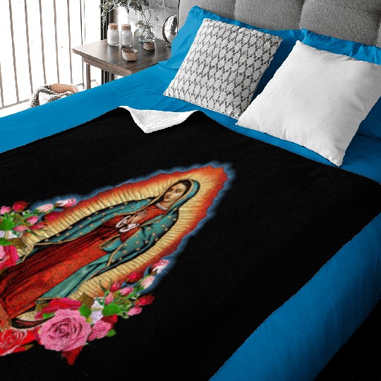 Our Lady Of Guadalupe Saint Virgin Mary birthday c Baby Blankets