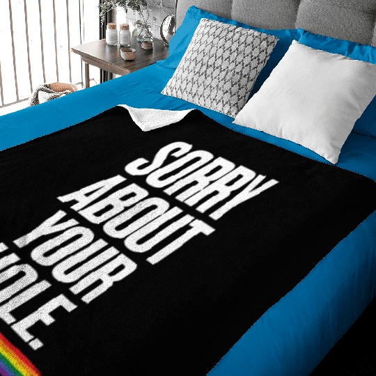 Gay Couple Homosexual LGBTQ Queer Pride Baby Blankets