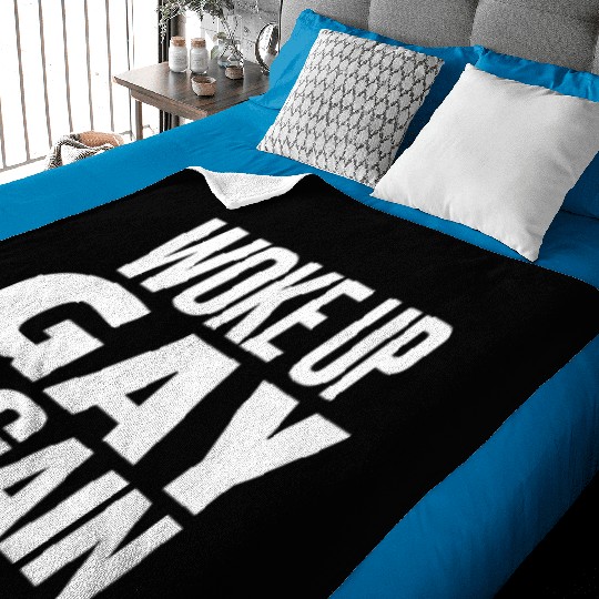 Gay Couple Homosexual LGBTQ Queer Pride Baby Blankets
