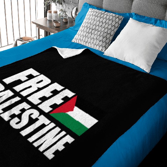 Free palestine Baby Blankets