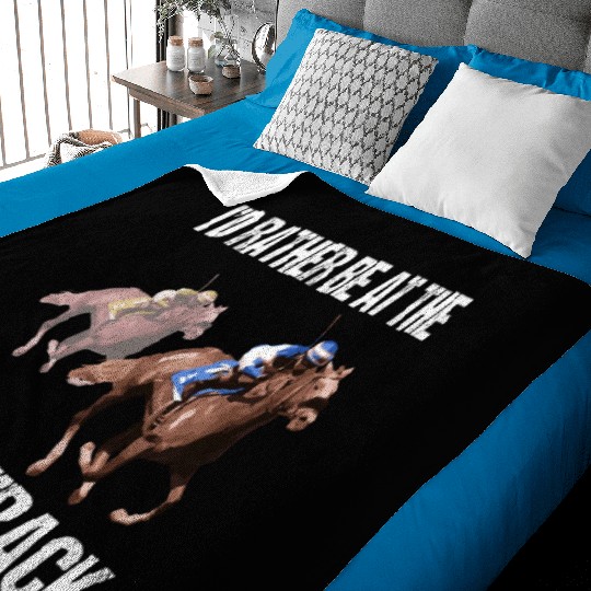 Horse Racing Drinking Derby Barrel Racing Baby Blankets