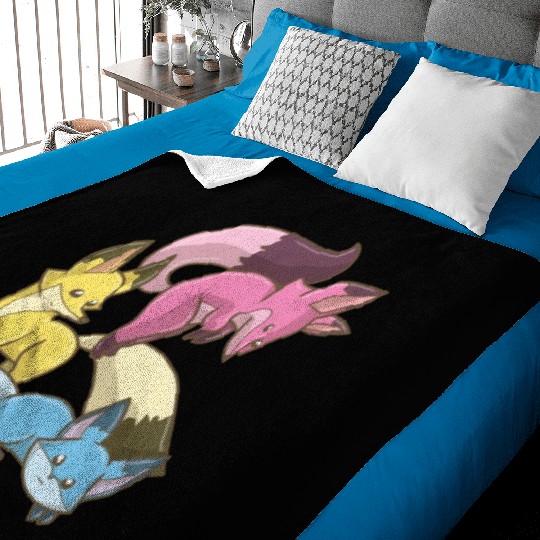 Pansexual Fox,Kawaii Pastel Goth Anime Art Pan Baby Blankets