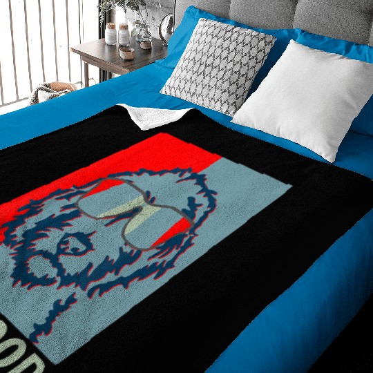 Funny The Dood Goldendoodle Doodle Mom Dad Baby Blankets