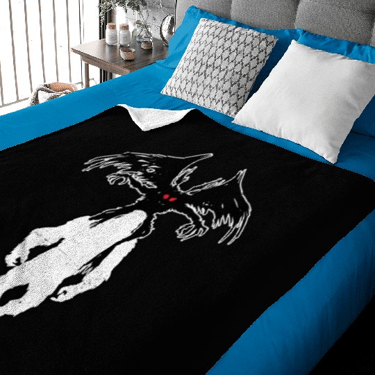 Bigfoot Riding Mothman - Funny Sasquatch Myth Baby Blankets
