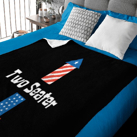 4th Of July Dirty For Men Adult Humor Two Seater Baby Blankets