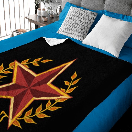 soviet star with laurels Baby Blankets