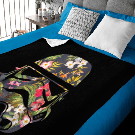 Star Wars Tropical Stormtrooper Floral Baby Blankets