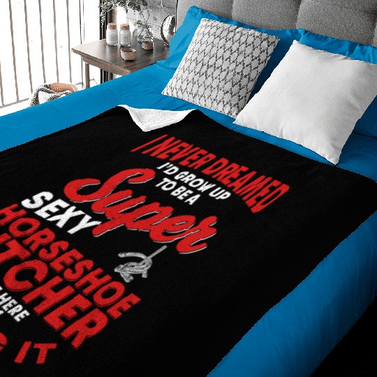 Horseshoe Pitcher Baby Blankets