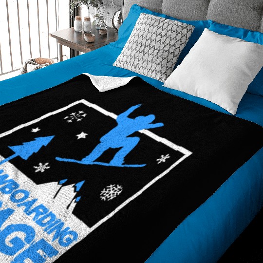 Snowboarding Savage Kids Cool Youth Freestyle Snow Baby Blankets