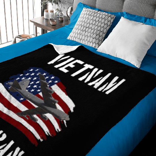 Vietnam Veteran B52 Stratofortress Bomber Plane Us Baby Blankets
