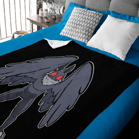 Mothman Mythical Creatures Folklore Cryptid Baby Blankets