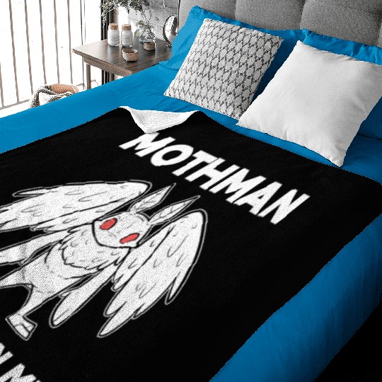 Mothman Believes In Me Baby Blankets