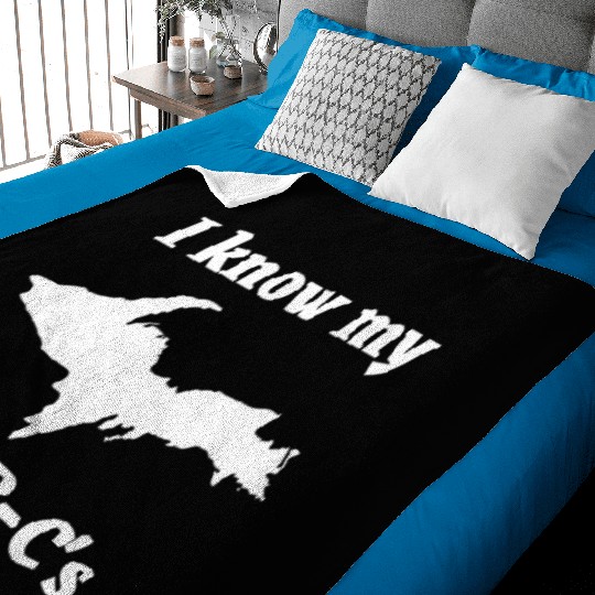 I Know My Eh-B-C's Upper Peninsula 906 Yooper Baby Blankets