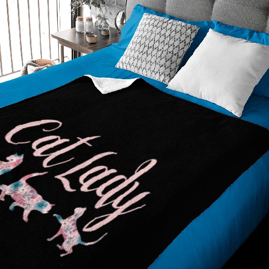 Cat Lady - Cat Mom - Cat owner gift Baby Blankets