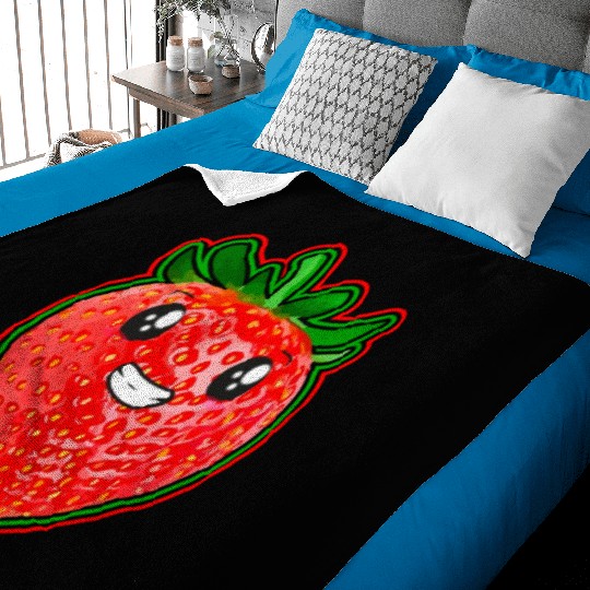 Sweet Strawberry Baby Blankets