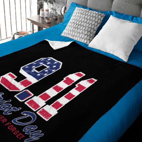 Patriot Day Never Forget 9 11 Anniversary Baby Blankets