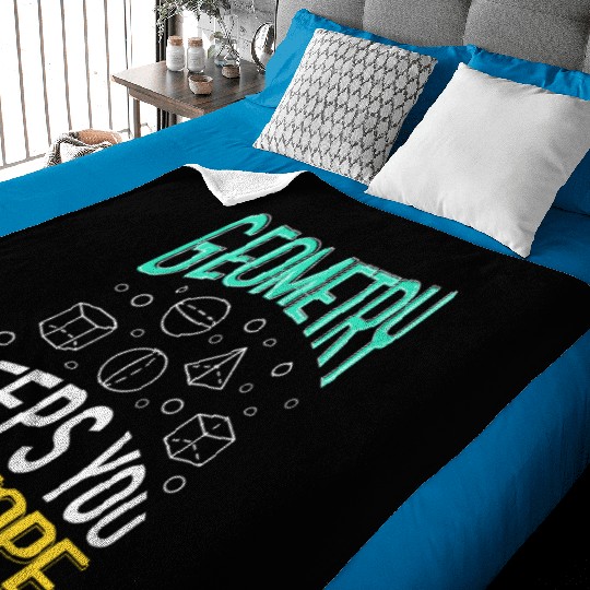 Math Teacher Geometry Gift Baby Blankets