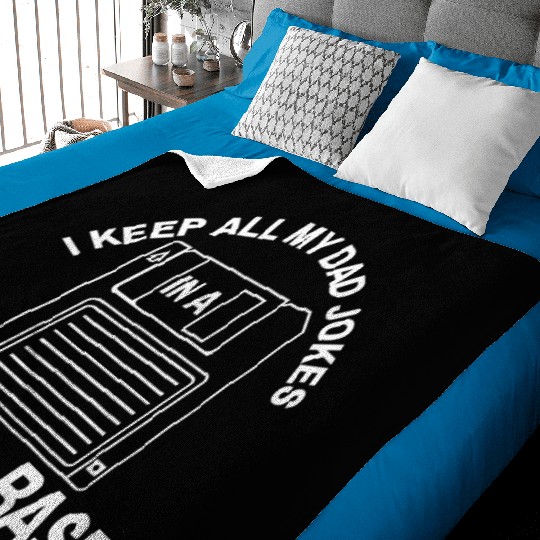 Funny Dad Joke Quote Baby Blankets