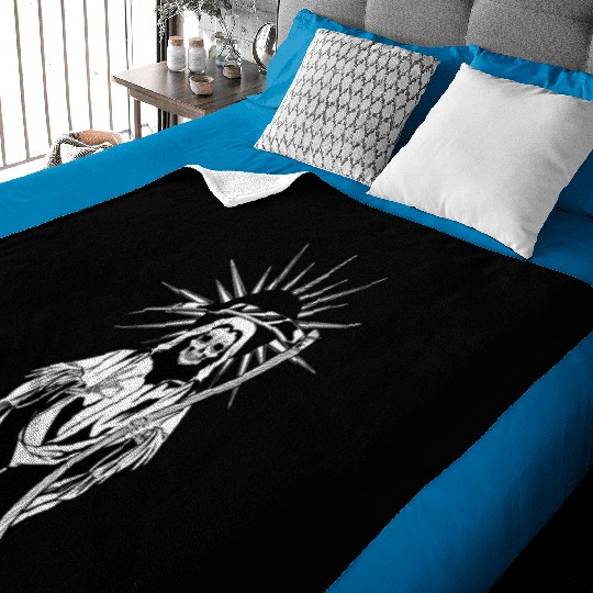 Saint Death Baby Blankets