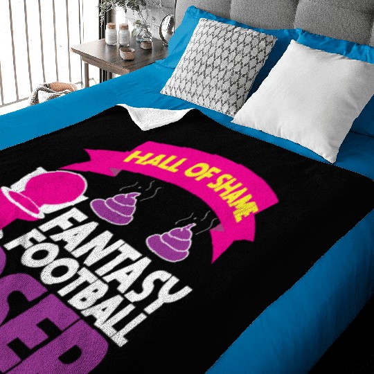 Fantasy Football Loser Poop Funny Baby Blankets
