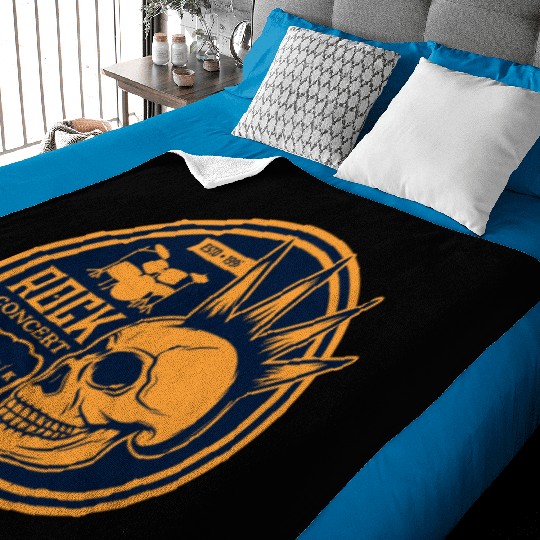 Heavy rock and punk music Baby Blankets