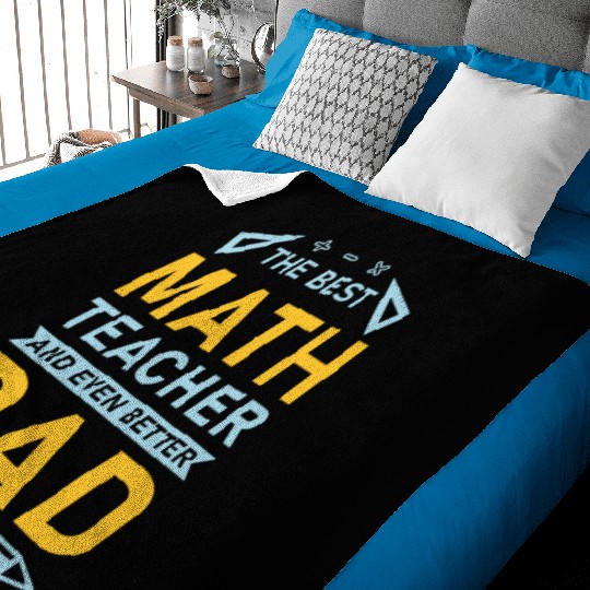 The Best Math Teacher and Even Better Dad Baby Blankets