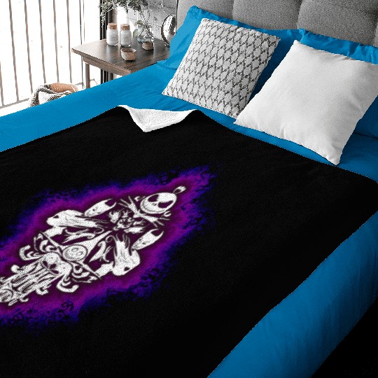 Jack Skellington Haunted Mansion Wallpaper Baby Blankets