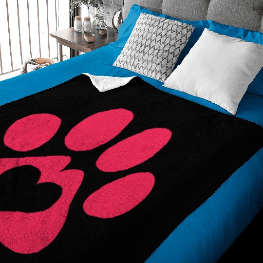 Dog Paw Adopt A Pet Dog Rescue Baby Blankets