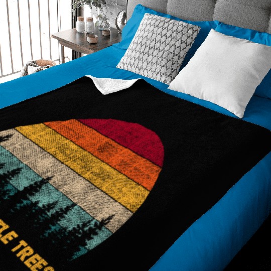 Happy Little Tree Vintage Tree Lover Nature Baby Blankets