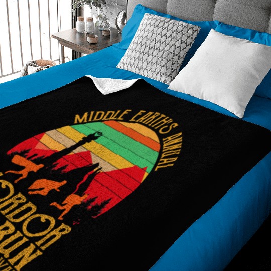 Mordor Fun Run One läuft nicht einfach Vintage Baby Blankets
