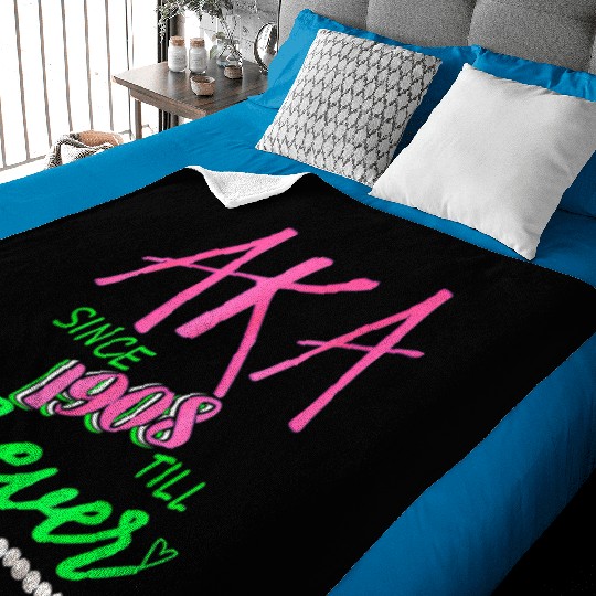 AKA Sorority Alpha Kappa Pink And Green Twenty Pea Baby Blankets