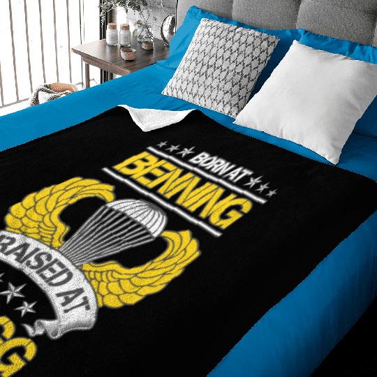 Airborne Paratrooper Flag US Army Military Baby Blankets