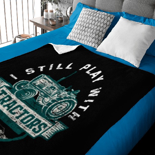 Farmer Farmer Agriculture Tractor Baby Blankets