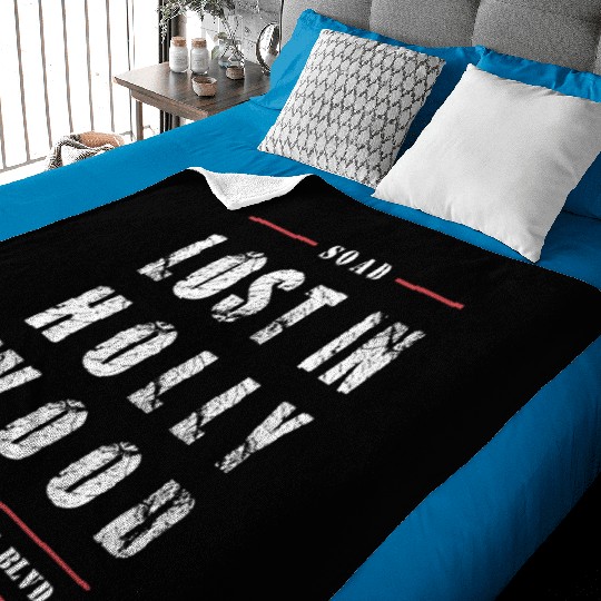 Lost in Hollywood Baby Blankets