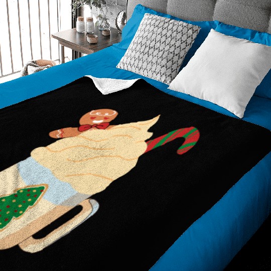 Candy Cane and Hot Cocoa, Hot Chocolate Baby Blankets