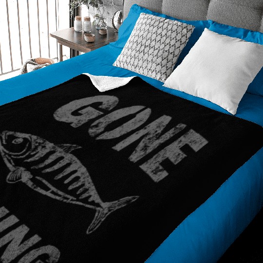 Gone Fishing Baby Blankets