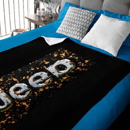 Jeep Emblem gold Baby Blankets