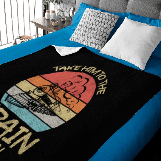 Take Him To The Train Station Funny Baby Blankets