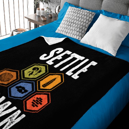 Settle Down Board Game Night Settle Trade Build Baby Blankets