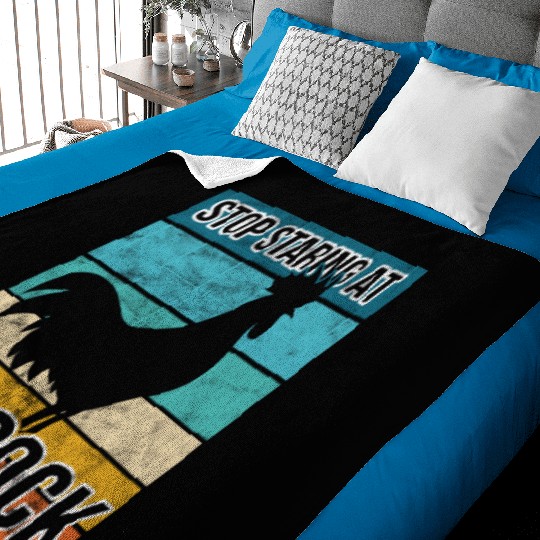 Cock Stop staring at my cock Baby Blankets