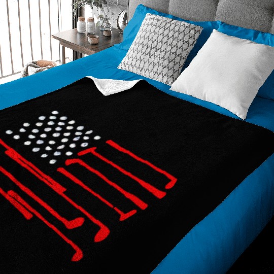 GOLF AMERICAN FLAG Baby Blankets