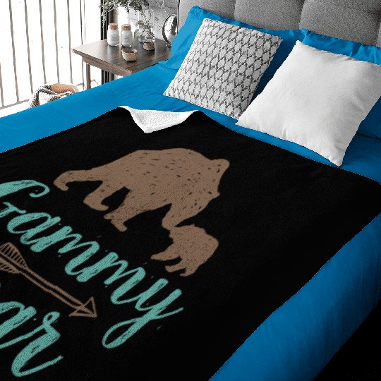 Cute Gammy Bear Matching Family Baby Blankets