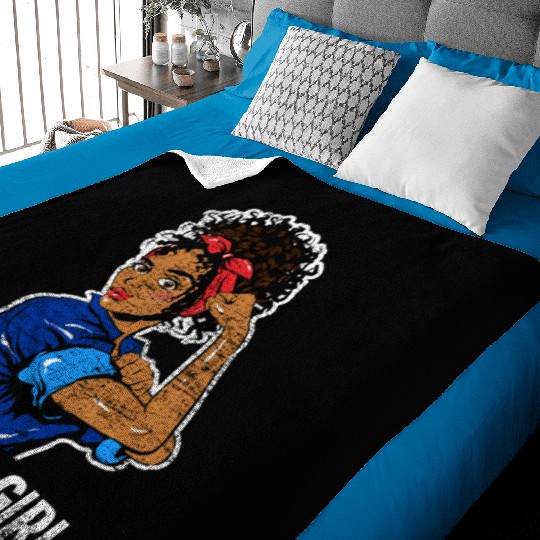 Haiti Girl Caribbean Baby Blankets