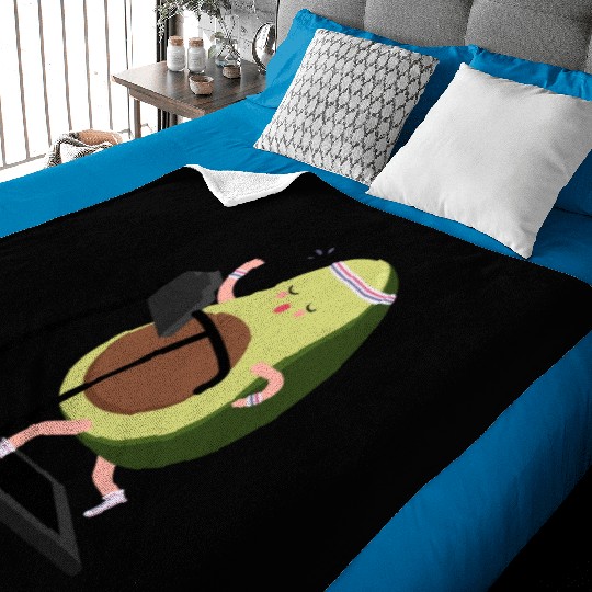 run avocado Baby Blankets