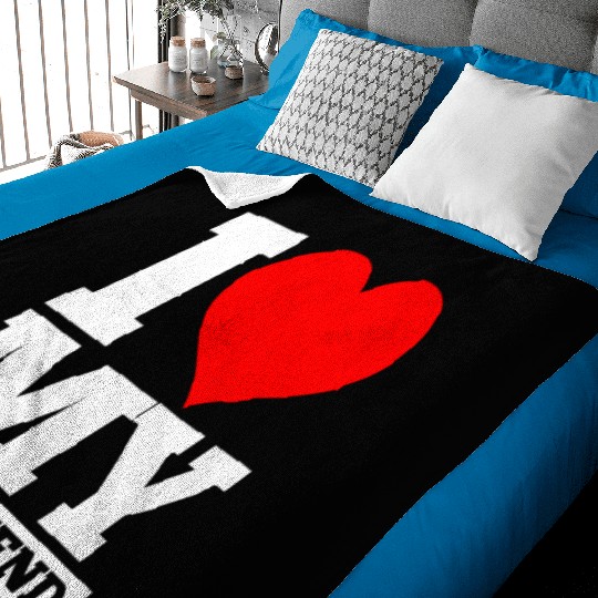 Valentine’s Day Girlfriend Baby Blankets