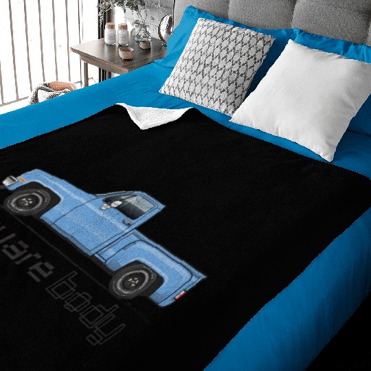 Square Body Light Blue Baby Blankets