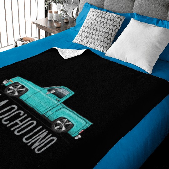 La Ocho Uno Light Turquoise Baby Blankets