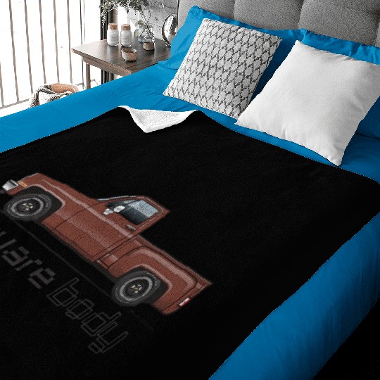 Square Body Dark Brown Baby Blankets