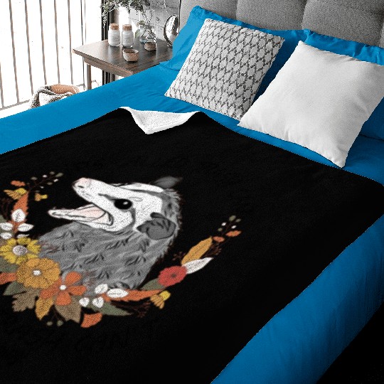 Its Called Trash Can Not Trash Cant Opossum Lovers Baby Blankets